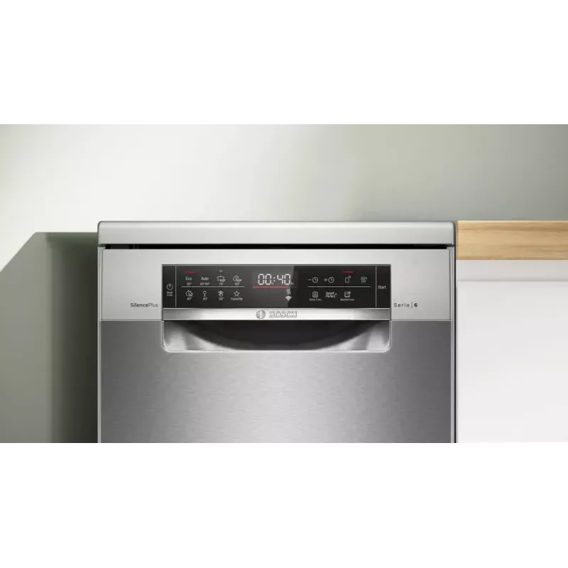 Wolnostojąca zmywarka Bosch Serie 6 SPS6EMI21E — Slimline 45 cm, 10 kompletów, 8 programów, klasa energetyczna B