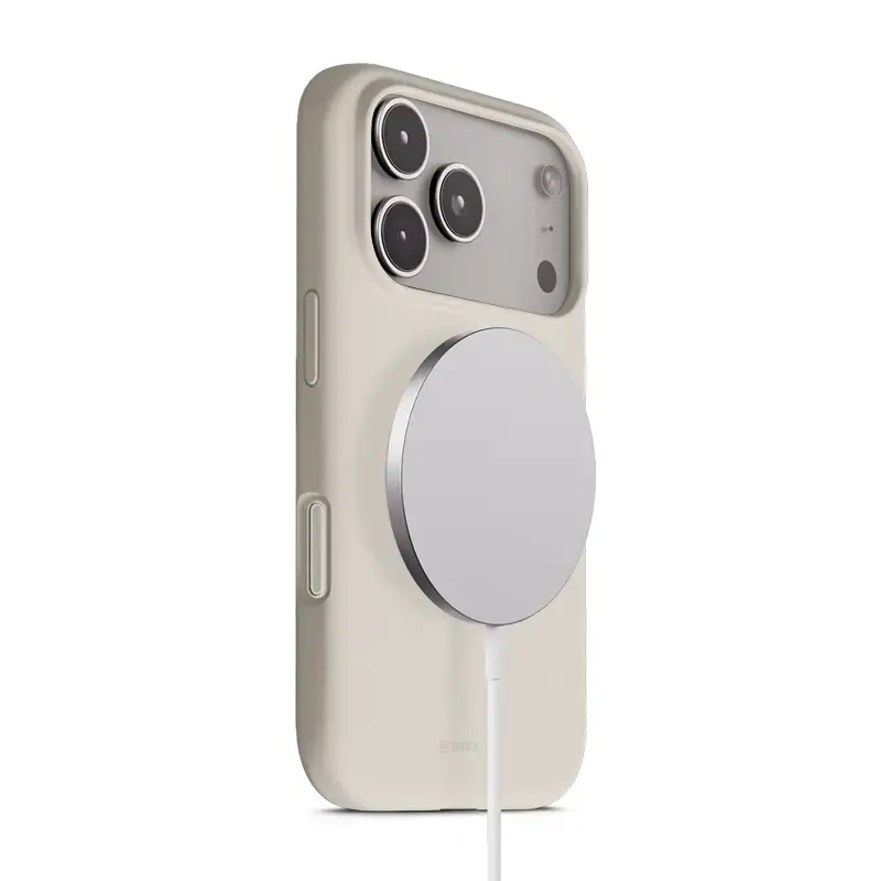 Crong Color Cover Magnetic Case z MagSafe do iPhone 17 Pro Stone