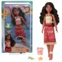 Disney Vaiana 2 Zabawki, Pływająca lalka Tautai Vaiana z 2 akcesoriami i zmieniającym kolor stanikiem