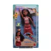 Disney Vaiana 2 Zabawki, Pływająca lalka Tautai Vaiana z 2 akcesoriami i zmieniającym kolor stanikiem