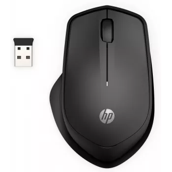 HP 280 Silent Wireless mysz, praworęczna, optyczna, RF bezprzewodowa, czarna