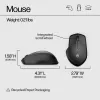 HP 280 Silent Wireless mysz, praworęczna, optyczna, RF bezprzewodowa, czarna
