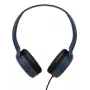 Przewodowe słuchawki binauralne JVC HA-S33UCAU, pałąk nagłowny, USB-C, 2 przetworniki 2,97 cm, 20–20000 Hz, kabel 1,2 m, niebieskie