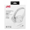 JVC HA-S33UC Headset Wired Head-band Calls/Music USB Type-C biały