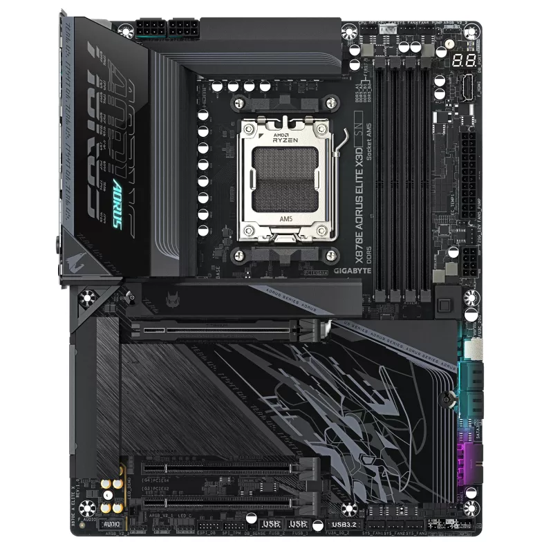 Płyta główna GIGABYTE X870E AORUS ELITE X3D, AMD AM5, ATX