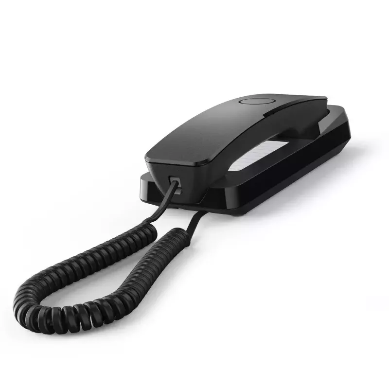 Telefon analogowy Gigaset DESK 200 z przewodową słuchawką, czarny