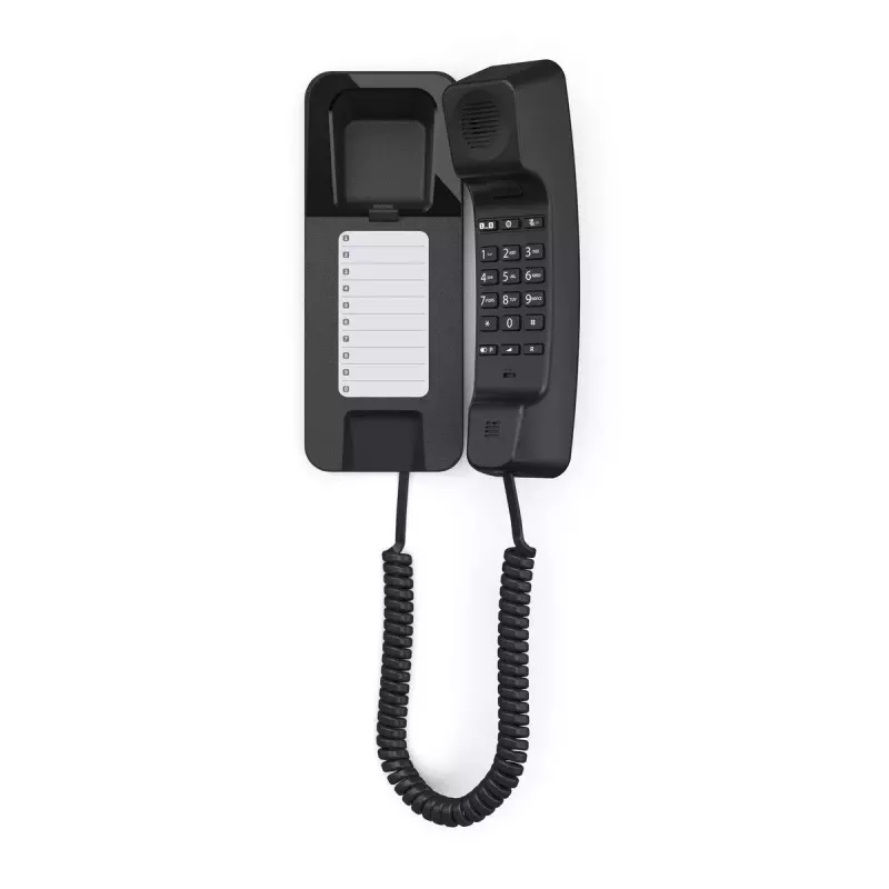 Telefon analogowy Gigaset DESK 200 z przewodową słuchawką, czarny