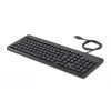 HP 150 Wired klawiatura, Pełnowymiarowa (100%), Przewodowa, USB, Mechaniczna, QWERTY, Czarna