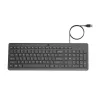 HP 150 Wired klawiatura, Pełnowymiarowa (100%), Przewodowa, USB, Mechaniczna, QWERTY, Czarna