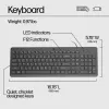 HP 150 Wired klawiatura, Pełnowymiarowa (100%), Przewodowa, USB, Mechaniczna, QWERTY, Czarna