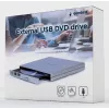 GEMBIRD Zewnętrzny napęd USB DVD, Srebrny