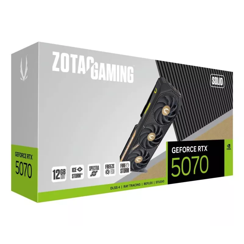 ZOTAC Graphic Card - GeForce Rtx 5070 - 12GB Gddr7 - Zt-b50700d-10p
