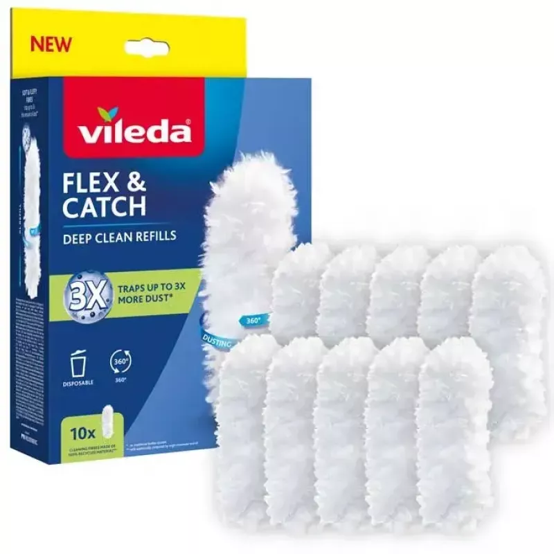 Zestaw wkładów do ściereczki VILEDA Flex&Catch 177662 - 10 wkładów zapasowych