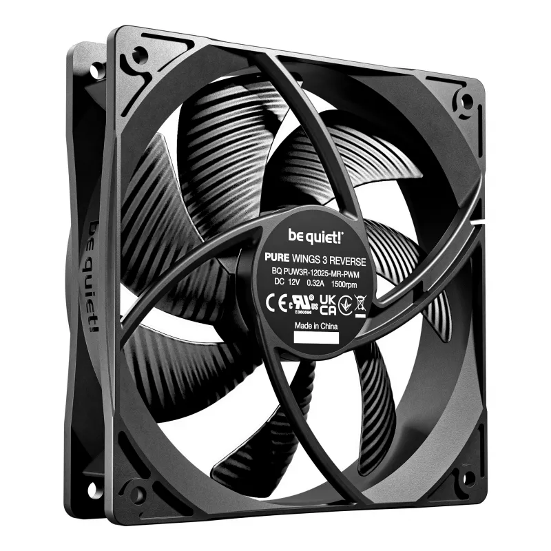 be quiet Pure Wings 3 120mm | PWM Reverse Triple-Pack Wentylator do obudowy komputera 12 cm Czarny 3 szt.