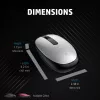 Mysz HP 240 Czarny Bluetooth, symetryczna, optyczna, Bluetooth, 1600 DPI, czarna