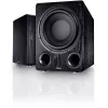 Aktywny subwoofer Magnat Alpha RS12 — przetwornik 12 cali, 120 W RMS, 20–200 Hz, klasa D, czarny