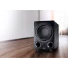 Aktywny subwoofer Magnat Alpha RS12 — przetwornik 12 cali, 120 W RMS, 20–200 Hz, klasa D, czarny