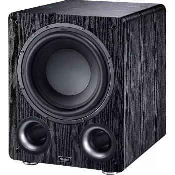 Aktywny subwoofer Magnat Alpha RS12 — przetwornik 12 cali, 120 W RMS, 20–200 Hz, klasa D, czarny