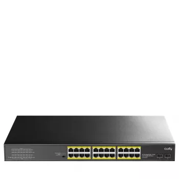 Przełącznik CUDY Gigabit PoE+ 24-portowy z 2 portami SFP Gigabit Model GS1028PS2