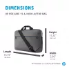 Torba na laptopa HP Prelude 15.6 cala, Aktówka, 39,6 cm (15,6 cala), 300 g