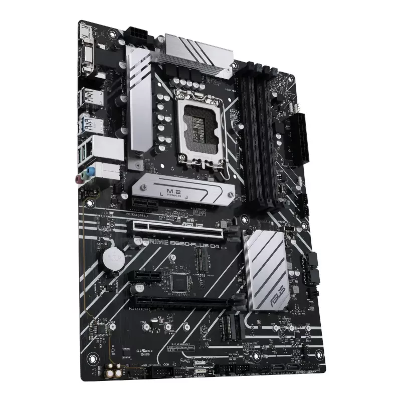 Płyta główna ASUS PRIME B660-PLUS D4 — Intel B660, LGA 1700, ATX, DDR4, 4× DIMM, 128 GB, 3× M.2, 2.5 Gb LAN