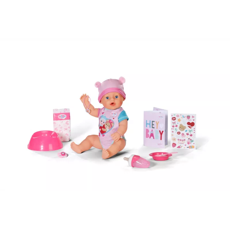 BABY born @ Emma 43cm, lalka bobas, Dziewczynka, 3 lat, Chłopiec/Dziewczynka, 430 mm, Wielokolorowy