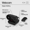 Kamera internetowa HP 320 FHD, 1920 x 1080 pikseli, Full HD, 30 kl./s, Domowa, USB, czarna