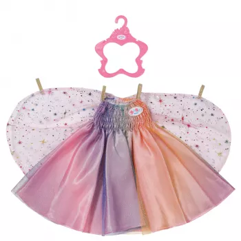 Sukienka dla lalki ZAPF BABY born Rainbow Nightdress dla 3–12 lat, tekstylna, wielokolorowa, składana