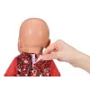 Sukienka dla lalki ZAPF BABY born Xmas Dress na lalki 43 cm, tekstylna, wielokolorowa, składana, wiek 3–12