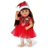 Sukienka dla lalki ZAPF BABY born Xmas Dress na lalki 43 cm, tekstylna, wielokolorowa, składana, wiek 3–12