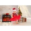 Sukienka dla lalki ZAPF BABY born Xmas Dress na lalki 43 cm, tekstylna, wielokolorowa, składana, wiek 3–12