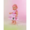 Sukienka dla lalki ZAPF BABY born Dress with Pinplay dla lalki 43 cm, wielokolorowa, składana, wiek 3+