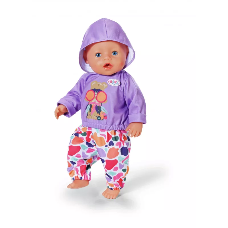 Zestaw ubranek dla lalek ZAPF BABY born Hoodie Outfit dla lalek 43 cm, wielokolorowy, zalecany wiek 3+