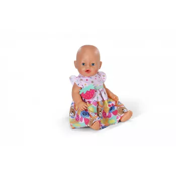 Sukienka dla lalki ZAPF BABY born Sukienka Owoce na lalki 43 cm, wielokolorowa, składana, wiek 3+