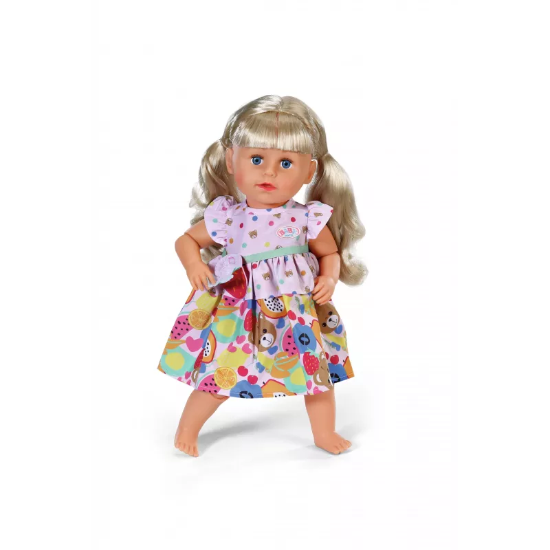 Sukienka dla lalki ZAPF BABY born Sukienka Owoce na lalki 43 cm, wielokolorowa, składana, wiek 3+