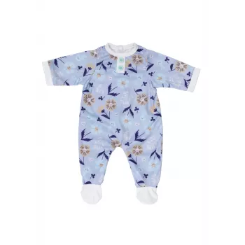 Kombinezon dla lalki ZAPF BABY born Romper niebieski dla lalek 43 cm, tkanina, składany, wiek 3+