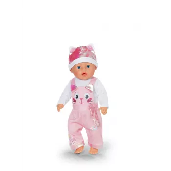 Komplet ubranek dla lalek ZAPF BABY born Onesie z czapką dla lalek 43 cm, wielokolorowy, składany, wiek 3+