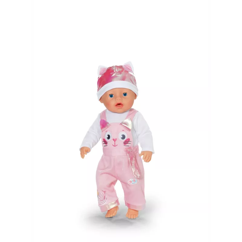 Komplet ubranek dla lalek ZAPF BABY born Onesie z czapką dla lalek 43 cm, wielokolorowy, składany, wiek 3+