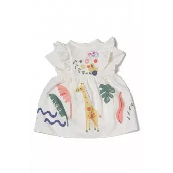 Sukienka dla lalki ZAPF BABY born Giraffe dla lalek 43 cm, wielokolorowa, składana, wiek 3+