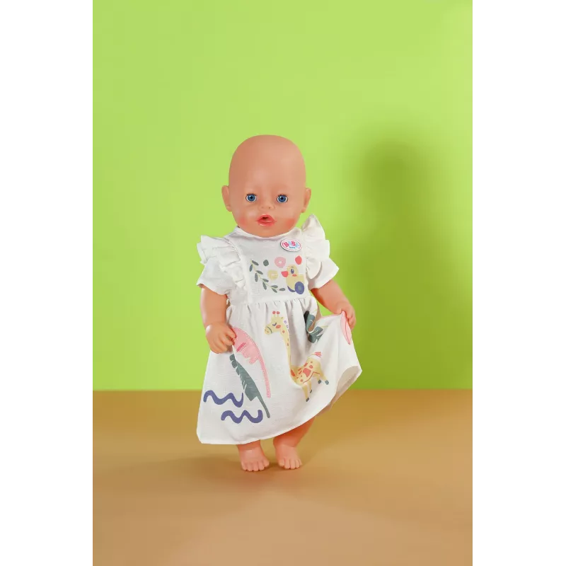 Sukienka dla lalki ZAPF BABY born Giraffe dla lalek 43 cm, wielokolorowa, składana, wiek 3+