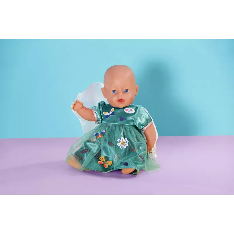 Sukienka dla lalki ZAPF BABY born Fairy Dress with Wings dla lalek 43 cm, wielokolorowa, składana, dla dzieci od 3 lat
