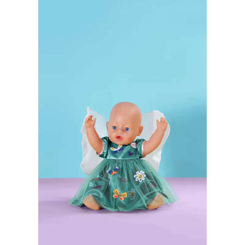 Sukienka dla lalki ZAPF BABY born Fairy Dress with Wings dla lalek 43 cm, wielokolorowa, składana, dla dzieci od 3 lat