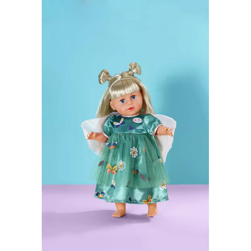 Sukienka dla lalki ZAPF BABY born Fairy Dress with Wings dla lalek 43 cm, wielokolorowa, składana, dla dzieci od 3 lat