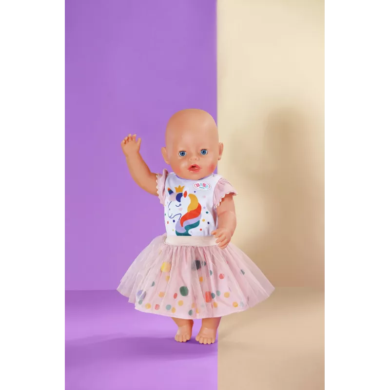 Sukienka tutu jednorożec BABY born 43 cm, Sukienka dla lalki, 3 lat(a)