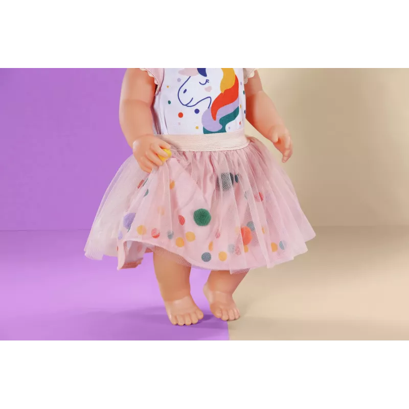 Sukienka tutu jednorożec BABY born 43 cm, Sukienka dla lalki, 3 lat(a)