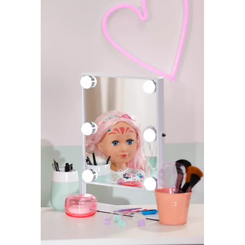 BABY born Styling Head Artist, główka do makijażu/stylizacji, dla dziewczynek, 3+, wielokolorowa