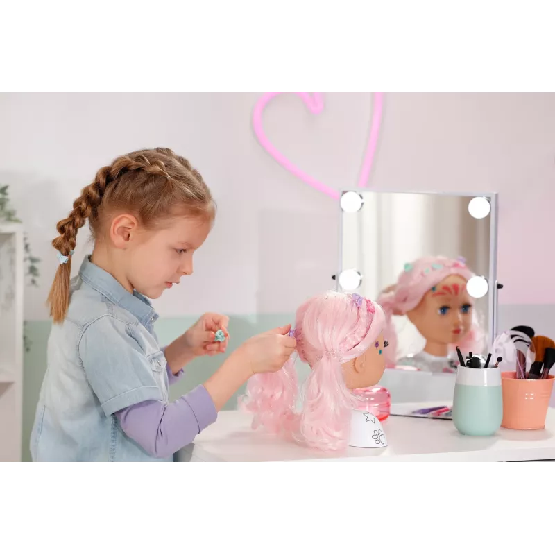 BABY born Styling Head Artist, główka do makijażu/stylizacji, dla dziewczynek, 3+, wielokolorowa