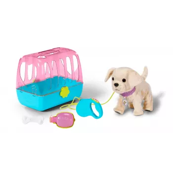 Lalkowe zwierzątko ZAPF BABY born My Dog Lucky z pudełkiem — tekstylia/plastik, wielokolorowe, dla dzieci 3–12 lat, wymaga 4×AAA