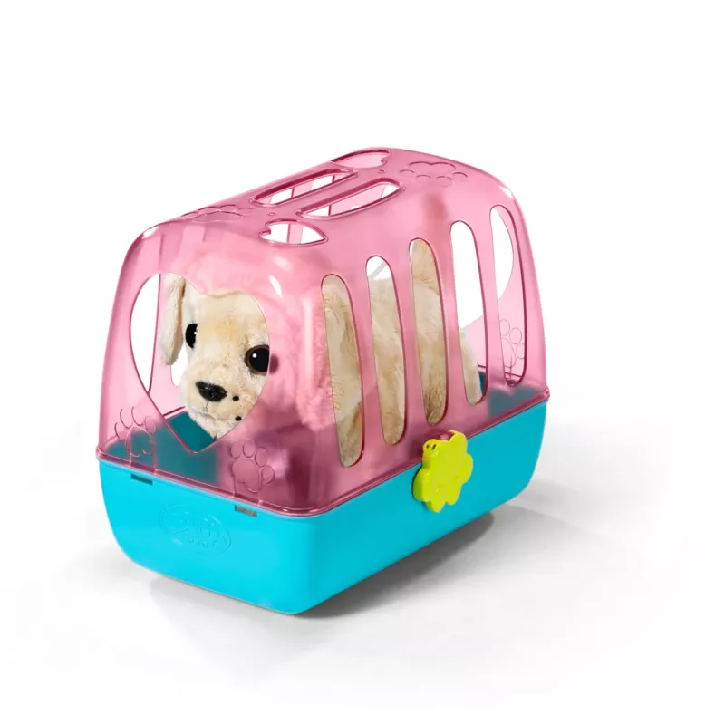 Lalkowe zwierzątko ZAPF BABY born My Dog Lucky z pudełkiem — tekstylia/plastik, wielokolorowe, dla dzieci 3–12 lat, wymaga 4×AAA