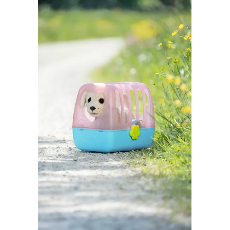 Lalkowe zwierzątko ZAPF BABY born My Dog Lucky z pudełkiem — tekstylia/plastik, wielokolorowe, dla dzieci 3–12 lat, wymaga 4×AAA